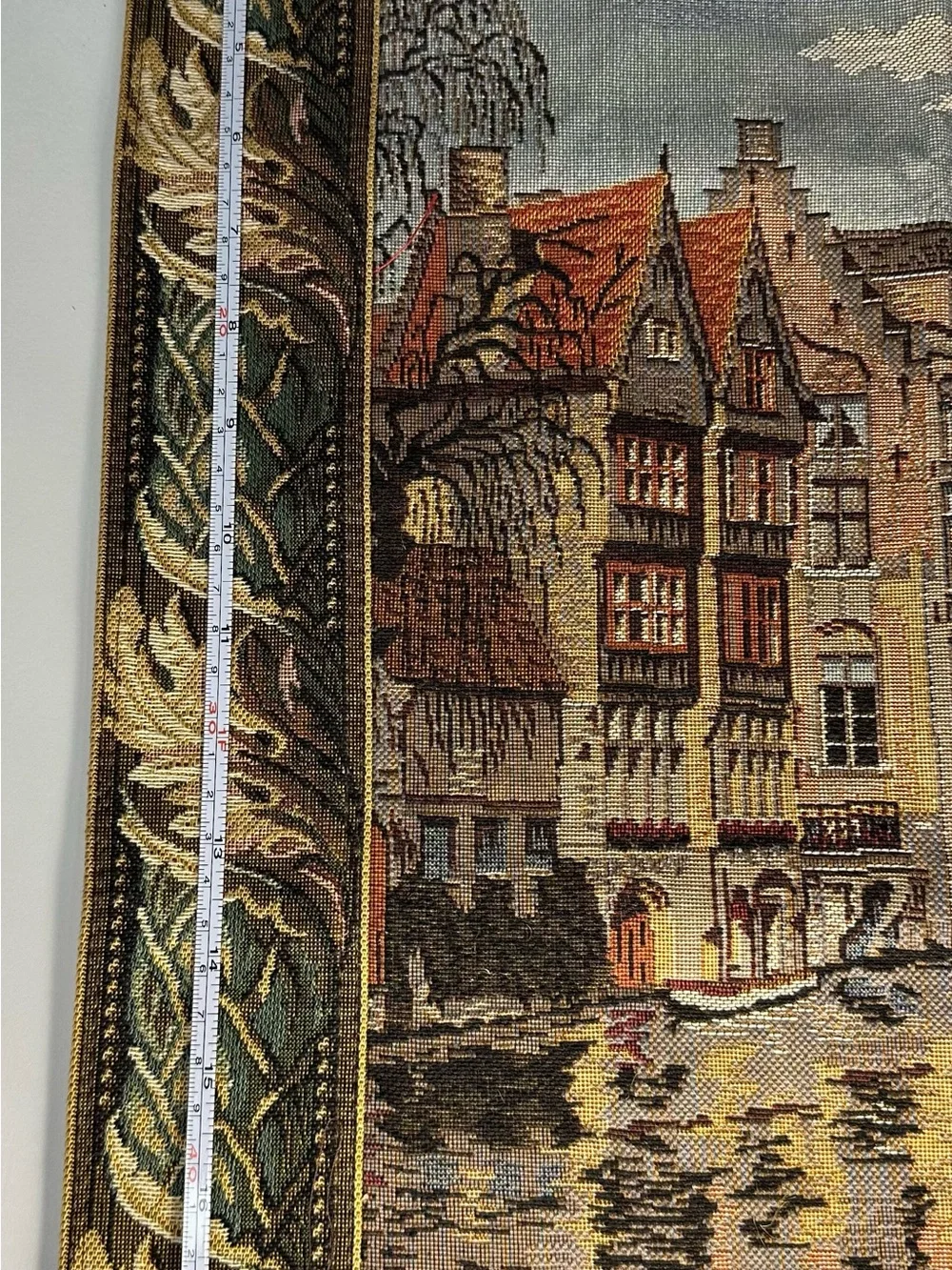 Belgium Point DeBruges Canals Wall Tapestry Brugge City